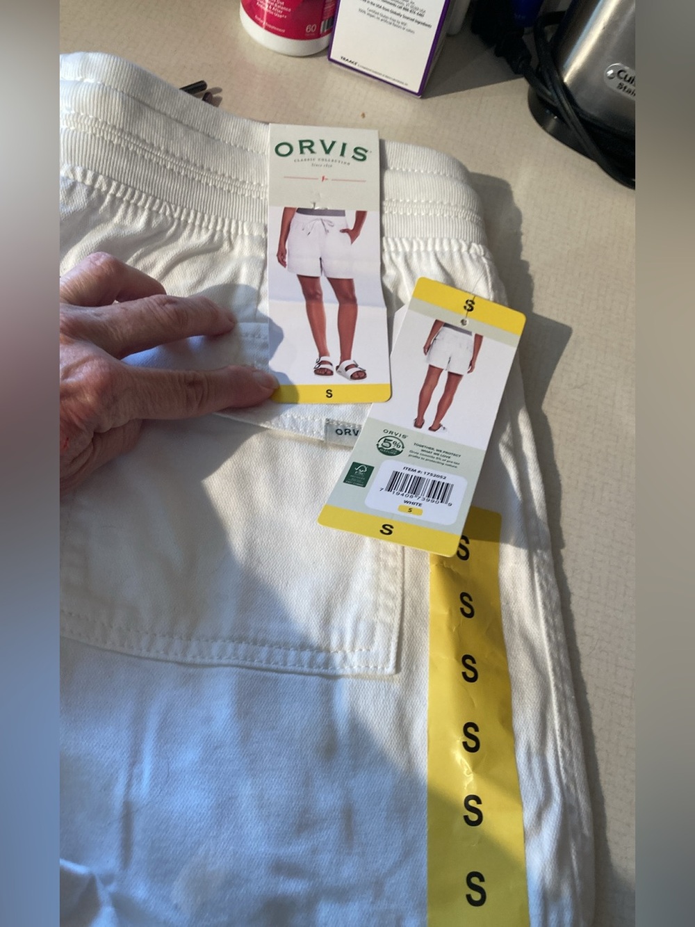 Orvis White Drawstring Casual Shorts